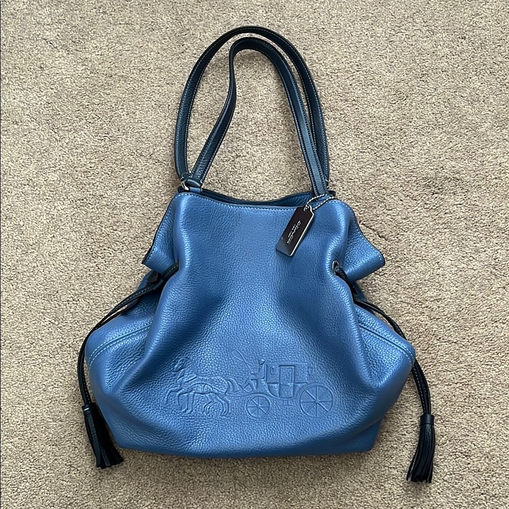 Coach Blue Leather Women's Bag